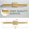 HAHZT Modern Bathroom Vanity Light: Brushed Gold 27 inch 28W