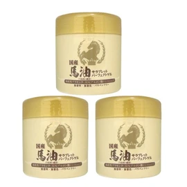 Horse Oil Salabrett, Perfect Gel, 8.1 oz (230 g) x 3 Pieces, 5 Functions of Lotion, Serum, Milky Lotion, Pack, Cream
