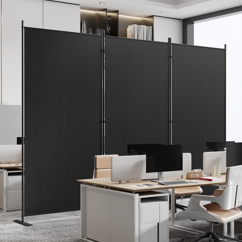 C-Hopetree 3 Panels Room Divider, 6 Ft Tall Indoor Folding
