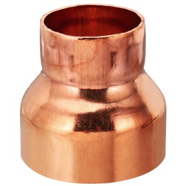 PATIKIL 3 1/8" to 2 1/8" ID Copper Reducer, 99.9% Pure Copper Reducing Coupling Pressure Fitting Pipe Tube Connector Adapter with Sweat Solder Connection for HVAC Refrigeration System