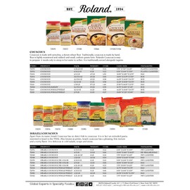 Roland Israeli Couscous, Whole Wheat, 21.16 Ounce (Pack of 2)