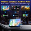 JATAZA 7" Wireless CarPlay Android Auto Screen for Car -