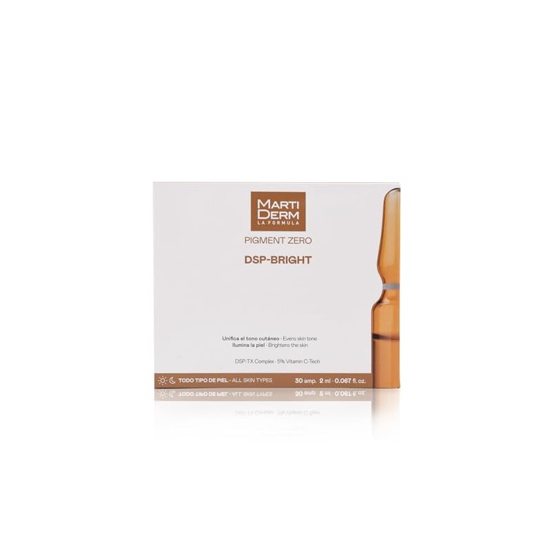 MartiDerm Pigment Zero DSP Bright Ampolletas Faciales Despigmentantes. Solucin facial