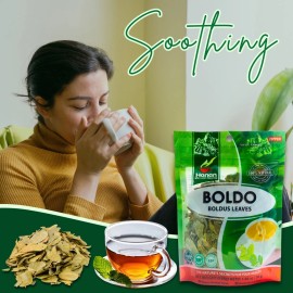 Hanan Boldus Loose Leaf Herbal Tea 1.1oz Boldo Leaves Dried Peumus Herbs from Peru