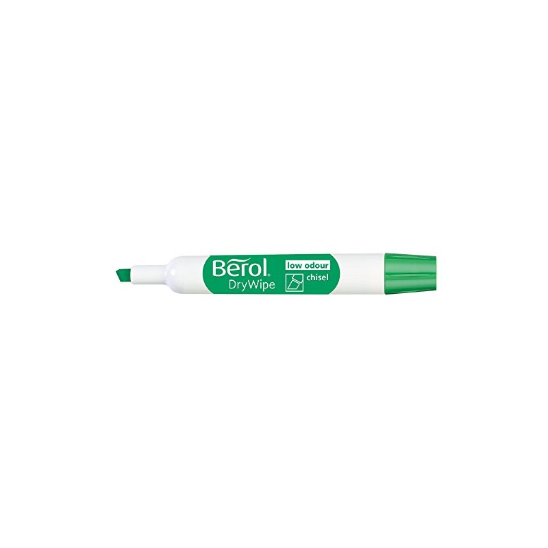 Berol Dry Wipe Whiteboard Marker Pens Chisel Tip Assorted Colours