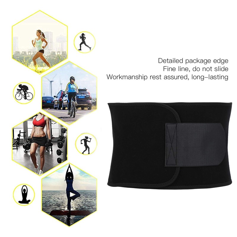Zwindy Elastic Waist Support Belt, Comfortable Nylon Lumbar Support Sweat