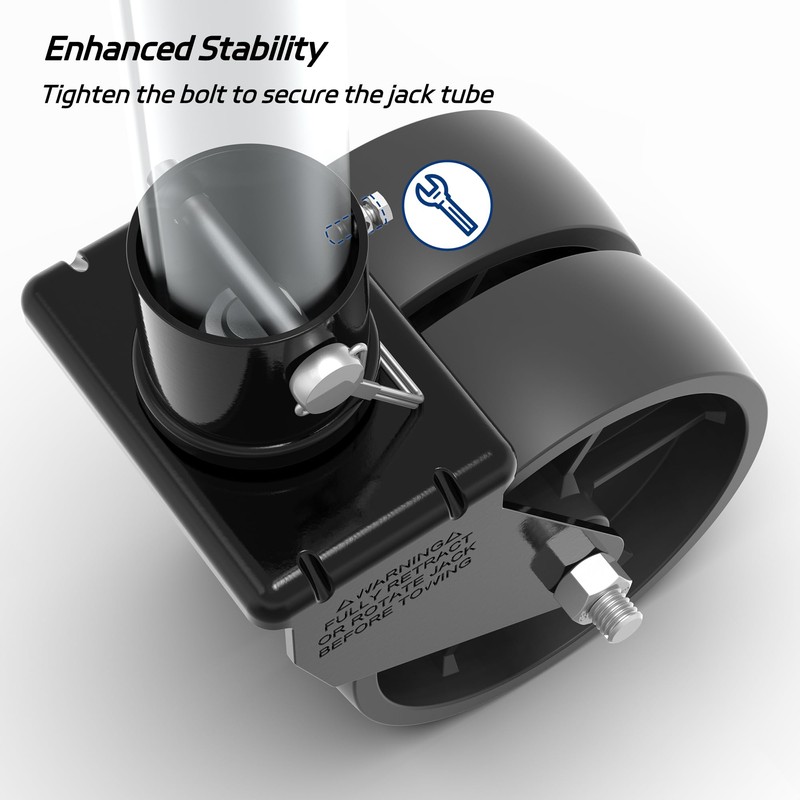 TOWKING 2000lbs Dual 6" Trailer Jack Swivel Caster, Wheel Replacement