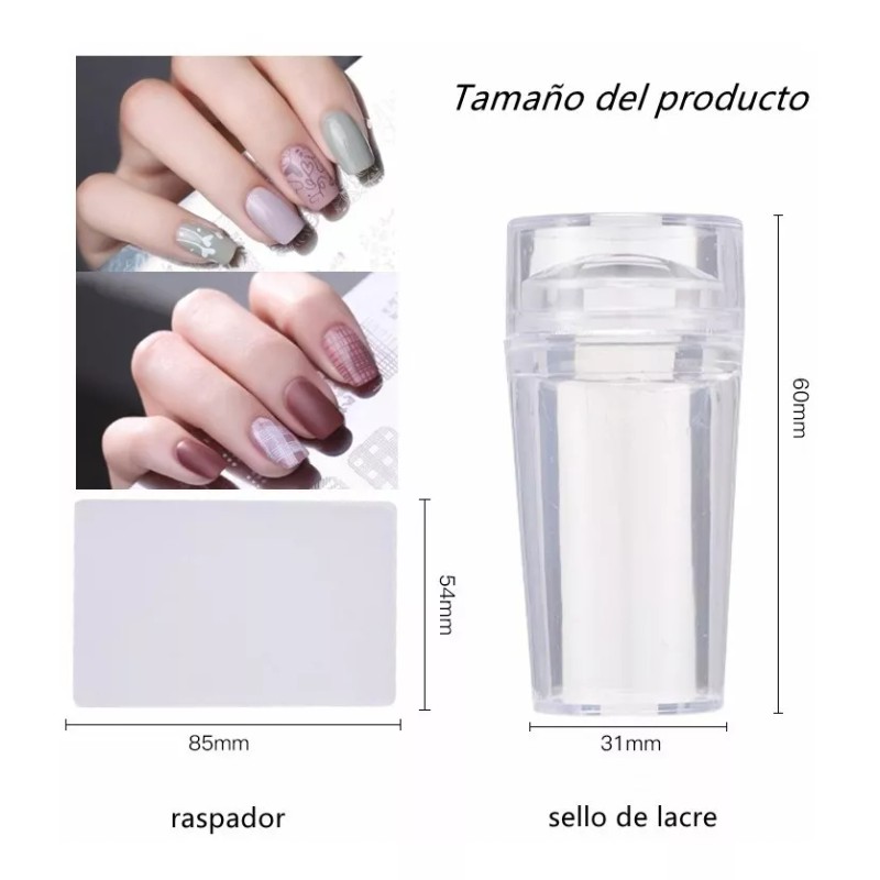 THE9SHOP Juego De 8 Placas De Sellos Uñas Diy, 1