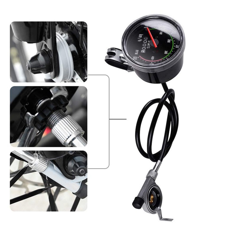 Funwill Speedometer Mechanical Bicycle Meter Data Recording Waterproof Classic Style
