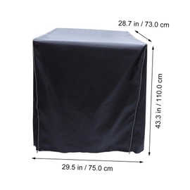 Gadpiparty Dust Washing Machine Cover Washer Dryer Protection Accessory Zipper Closure Design Aging and Prevention for Home Use