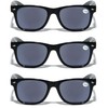 V.W.E. 3 Pairs Classic 80's Reading Sunglasses - Tinted Reader