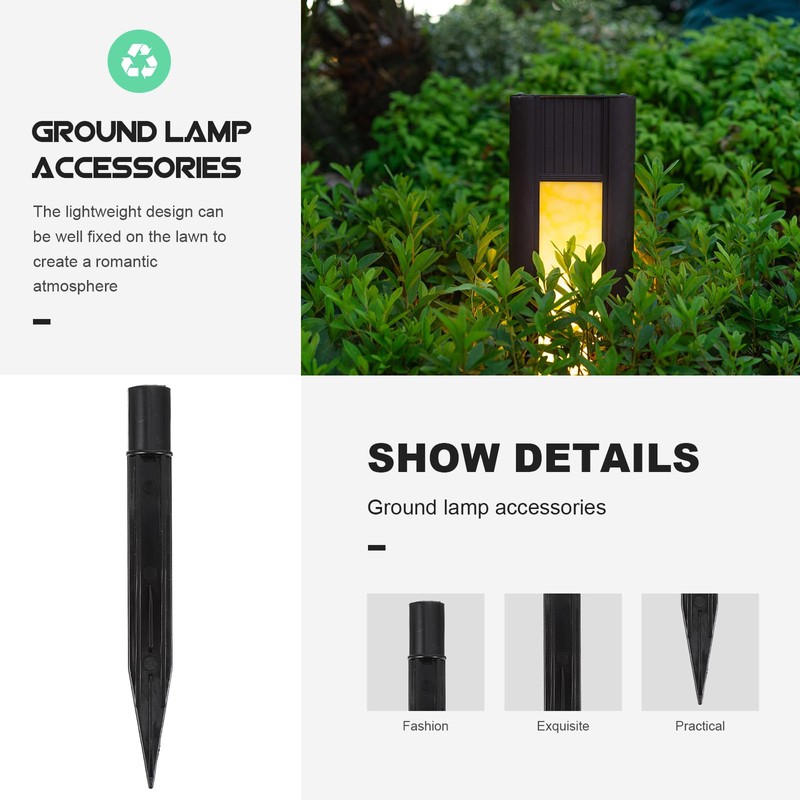 Kisangel Glowing Floor Lamp Stakes - 10Pcs Sturdy Plastic Ground