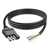 Goupchn Arnés de cableado de remolque de 4 vías 18AWG