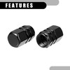 Partuto 5 Pcs 0.43"x0.39"x0.63" Universal Tire Wheel Valve Stem Caps