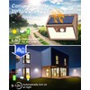 Peasur Brown Solar Lights Outdoor Motion Sensor 8 Pack, Ultra-Bright