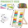 Exbrith Abacus Calculator Stand for Kids, 1st Class Ruler Slider