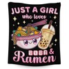 Cute Blanket for Girls - Ramen Throw Blanket Gifts for