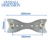Wärmer System Shower Fixing Plate Kit for Shower Bar Mixer
