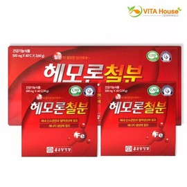 Jongkundang Health V 종근당건강 헤모론철분 60정x2 120캡슐 V Jongkun Dang Health Hemolon Iron 60 Tablets x 2 120 Capsules