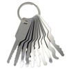 10pcs Jiggler Keys Lock Pick Stainless Steel Pin Tumbler Wafer
