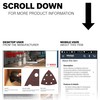 BOSCH SDTR060 Detail Triangle, Hook & Loop Sanding Sheet, Brown
