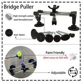 Chymogul 168 Pcs Paintless Dent Removal Rods, Paintless Dent Repair Tools, Black Lifter Puller Car Dent Repair Kit, Car Dent Puller with Manganese Steel Material, Dent Removal Kit for Dent Repair