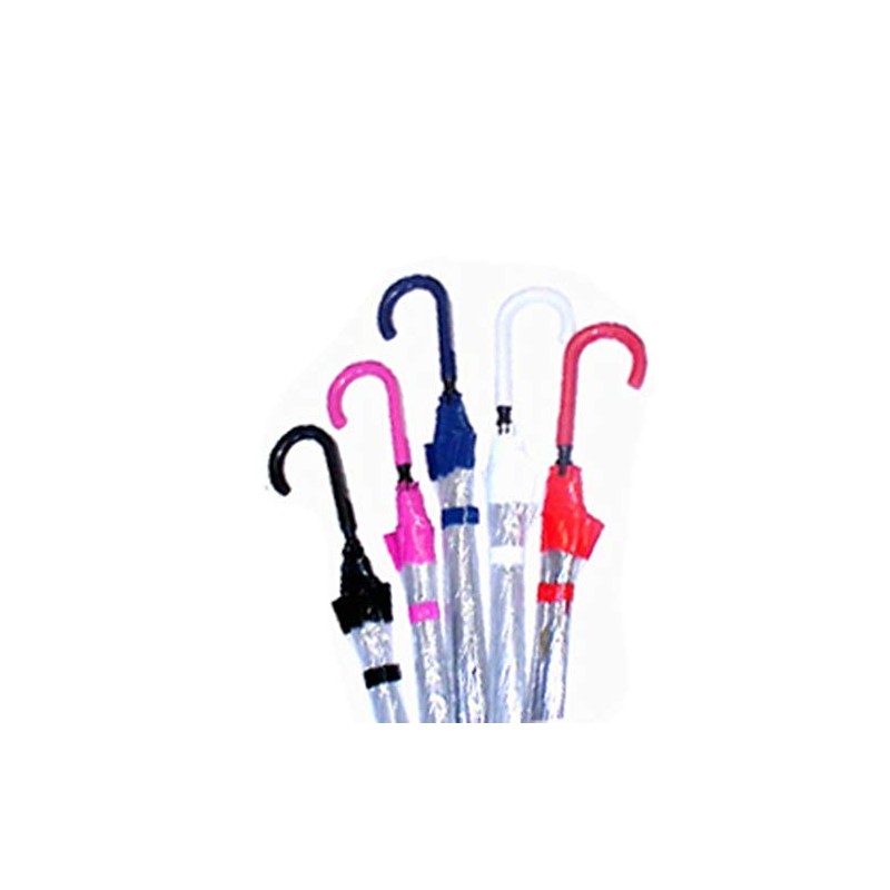 Vista International 9200P Clear Bubble Umbrella/Pink Border