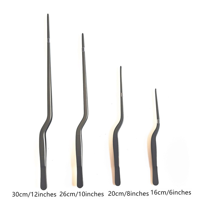 4 Pcs Professional Chef Stainless Steel Kitchen Cooking Tweezers Precision