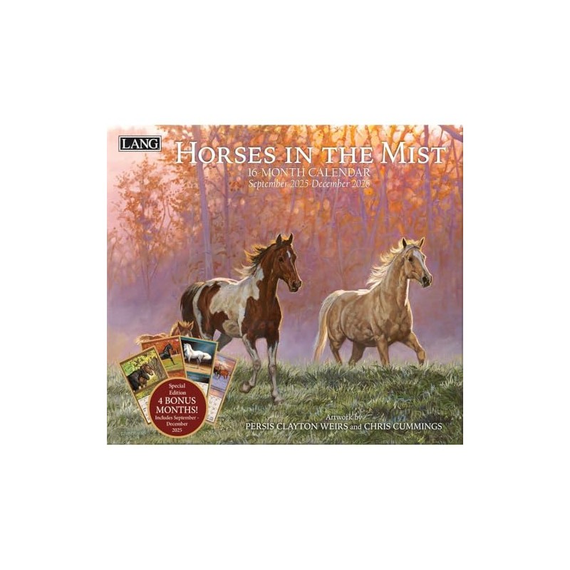 Lang Companies, Horses in The Mist Special Edition 2026 Wall