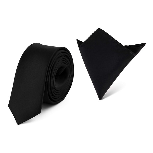 Ladeheid Men's Narrow Tie and Pocket Square Set SP/P (150