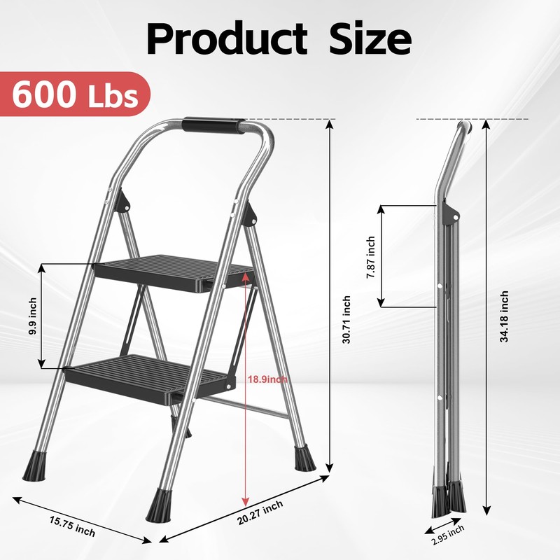 Step Ladder Foldable Folding Stool - for Home Adults Kitchen