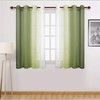 SWECOMZE Pack of 2 Curtains Vertical Colour Gradient Transparent with