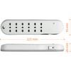 BTicino Electric Power Strip Slim with Safe Light Switch and