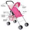fash n kolor My First Doll Stroller with Basket -