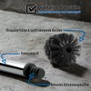 Daloual - 10 x Replacement Toilet Brush Head Black Diameter