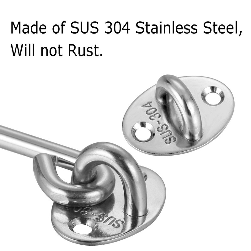 10 inch Stainless Steel 304 Heavy Duty Cabin Hook and