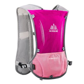 AONIJIE 5L Outdoor Sport Multifunctional Camping Backpack Cycling Running Climbing Hiking Hydration Vest Pack (Rose-Only Vest)