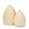 Abbott Collection Pinecone Flameless Wax Candle with LED Wick and