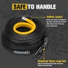 BUNKER INDUST 3/8" x 100' Synthetic Winch Rope,25000LBS Winch Cable