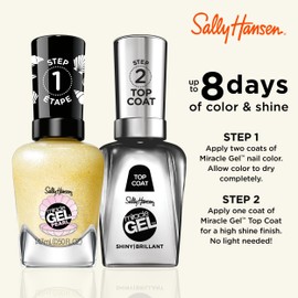 Sally Hansen Miracle Gel™, Pearls Diving for Treasure, Long Lasting, Gel-Like Formula, No UV Lamp Needed, Yellow Nail Polish