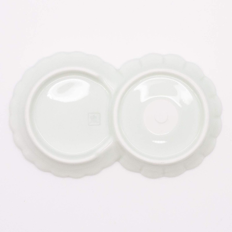 Hasami Ware 476683 Shigeyama Pottery Chrysanthemum Shape, Small Portion Plate,