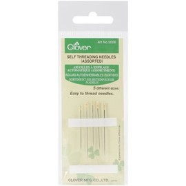 Clover Self-Threading Needles, Assorted