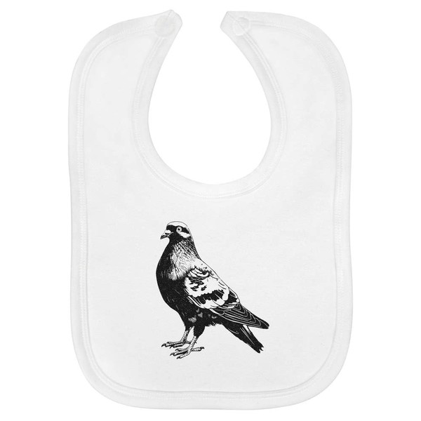Azeeda 'Standing Pigeon' Soft Cotton Baby Bib (BI00058950)