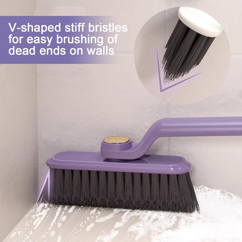 WUBAYI 2 PCS Multi-Function Rotating Crevice Cleaning Brush，360°Rotating Cleaning Brush，Bathroom