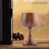 VIFERR Wooden Goblet Vintage Wooden Wine Goblet First Class Natural