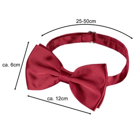BomGuard Men's Bow Tie in 40 Colours (Black, Red etc.) for a Wedding, Party or Elegant Occasions I Trendy Bow Tie -