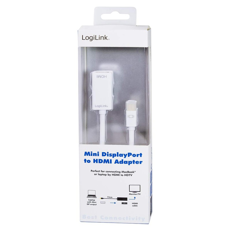 LogiLink CV0036A - DisplayPort-Adapter (Mini Displayport auf HDMI Buchse) 1080p