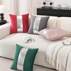 TAOSON Pack of 2 Velvet Decorative Throw Pillow Covers Navy