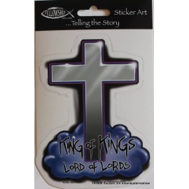 Yujean Stickers Religous Decal window car Customize Biker tank Sticker cross Pray King Lord God