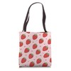 Girly Cute Strawberries Fruit Tote Bag